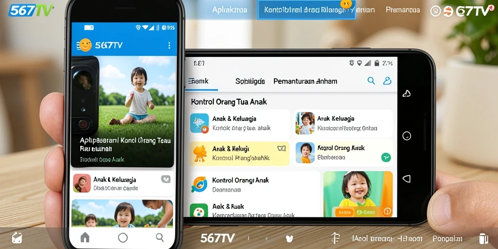 Tampilan antarmuka intuitif aplikasi Kontrol Orang Tua 567TV.