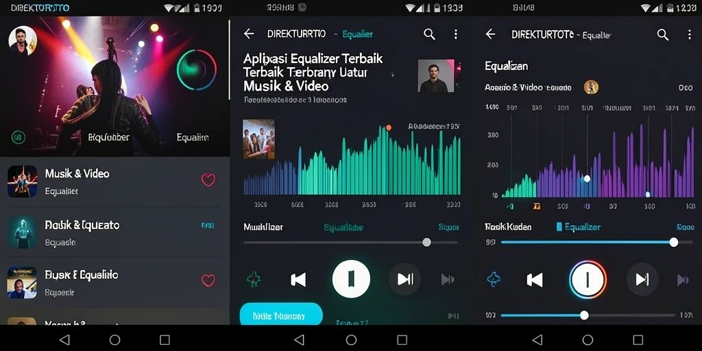 Antarmuka aplikasi Equalizer DIREKTURTOTO yang menarik dan fungsional.