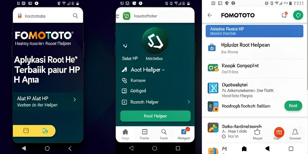 Tampilan antarmuka aplikasi FOMOTOTO yang user-friendly.