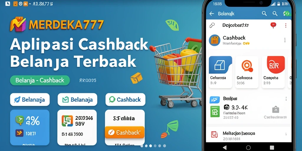 Tampilan antarmuka aplikasi MERDEKA777 yang memudahkan pengguna melihat cashback.