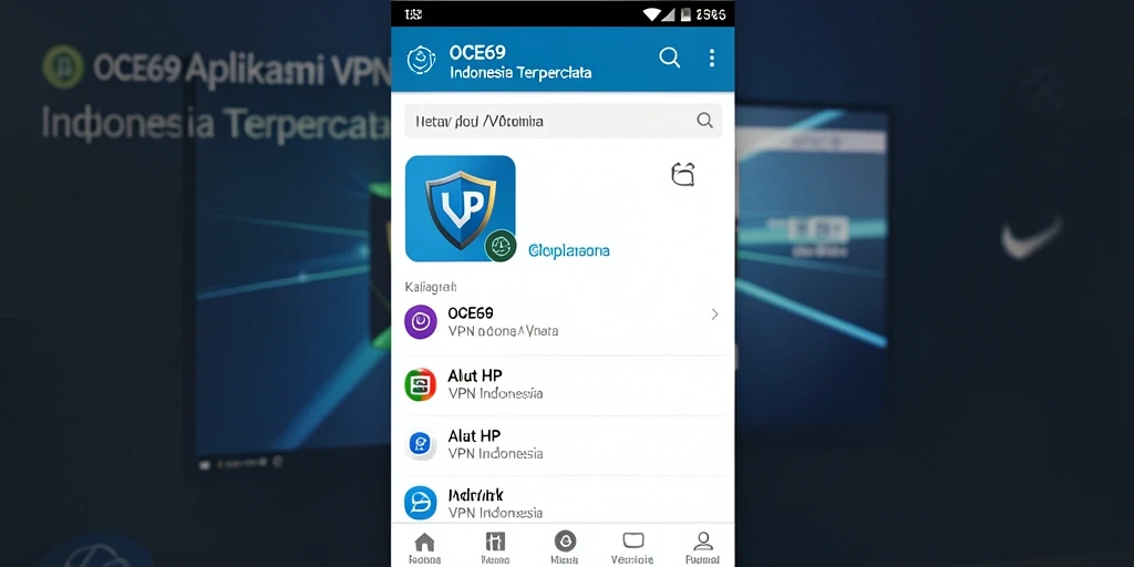 Tampilan antarmuka OCE69 yang sederhana dan modern.