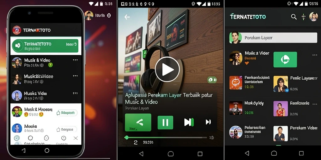 Antarmuka pengguna TERNATETOTO saat merekam layar dengan fitur lengkap.